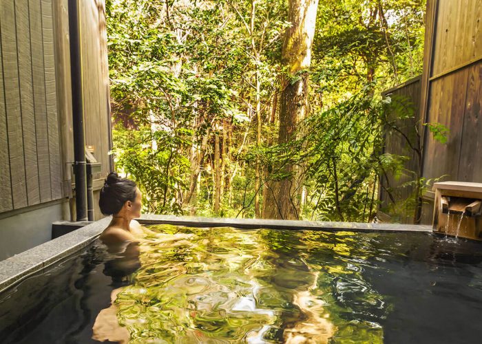 Bathing in a Onsen